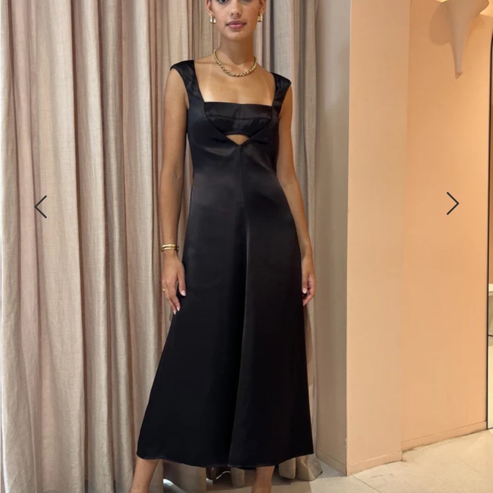 CAMILLA AND MARC SORRELL MIDI DRESS CHOCOLATE